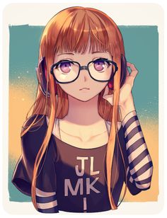 Pinterest Futaba Sakura, Girl With Glasses, Persona 5 Anime, Fictional Character Crush, Oc Manga, Blond Girl, Persona 5 Joker, Shin Megami Tensei Persona, 5 Anime