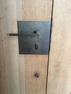 an open door with a handle on it