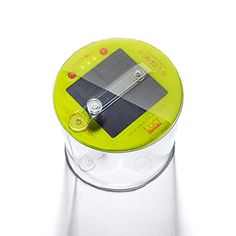 a solar powered device sitting on top of a table