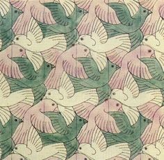 an image of a pattern with birds on it