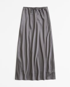 Women's Mid Rise Satin Maxi Skirt | Women's Bottoms | Abercrombie.com 2024 Clothes, Shopping Wishlist, Satin Maxi Skirt, Winter Shopping, Full Length Skirts, Womens Maxi Skirts, Women's Bottoms, Low Low, Satin Maxi