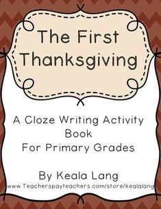 the first thanksgiving writing activity book for primary students