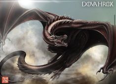 an image of a dragon flying in the sky