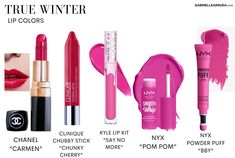 Winter Lipstick Colors