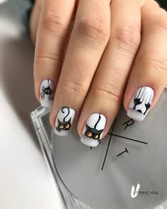 Draw Nails, Unghie Nail Art, Animal Nail Art, Hacks Beauty, Happy Nails