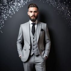 Costume gris pour homme, Costume trois pièces, Costume slim fit, Costume de marié ou garçon d'honneur pour mariage, Costume sur mesure, Tenue de bal, sur mesure pour homme Ce costume 3 pièces gris classique pour homme est parfait pour tous ceux qui aiment les costumes formels. Ce costume de créateur sera fabriqué à la main spécialement pour vous une fois que vous aurez passé une commande. Transformez votre journée spéciale en une expérience mémorable avec ce costume. Ne manquez pas cet article e Grey Suit For Men, Suit Prom, Groom And Groomsmen Suits, Suit For Wedding, Grey Suit Men, Suit Groom, Suit For Men, Tailored Suit, Designer Suit