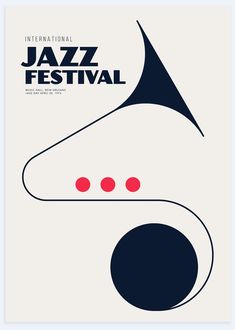 the international jazz festival poster is shown