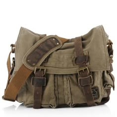 Military Messenger Bag, Vintage Messenger Bag, Bags Messenger, Mens Fashion Rugged, Travel Handbags, Canvas Messenger Bag, Canvas Crossbody Bag, Messenger Bag Men, Crossbody Messenger Bag