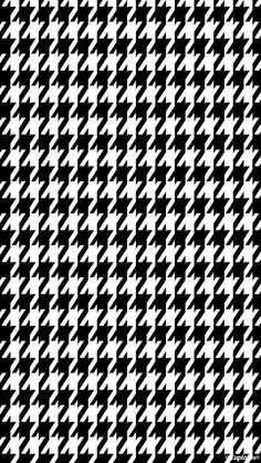 a black and white houndskin pattern