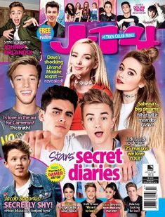 the cover of teen magazine, which features several young people and one is making a face