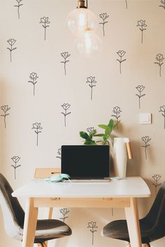 If you are looking to add a beautiful but subtle change to a bedroom, bathroom or nursery wall, our Delicate Flower wall decals are the perfect choice. Available in small, medium or large pack sizes, these decals will instantly transform your space. Decals come with transfer tape applied for planning purposes and easy application.  PACK DETAILS     ● Small -  12 flowers ($27) (4 styles of flowers, 3 of each kind)     ● Medium - 24 flowers ( $48) (4 styles of flowers, 6 of each kind)     ● Large Simple Wall Paintings, Space Decals, Wall Stencil Patterns, Wall Decor Nursery, Flower Wall Decals, Wall Vinyl Decor, Cleaning Walls, Floral Stickers, Decor Nursery