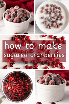 how to make sugared cranberries