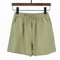 High Quality :Crafted from blend of cotton and linum, these shorts offer comfortable and breathable wear, perfect for summer. Versatile Style:With its high waist and wide leg design, these shorts are perfect for casual outings, sports, or just lounging around at home. Size Inclusivity:Available in larger sizes, these shorts ensure comfortable for plus size individuals, making them great choice for everyone. Cross Border Design:Inspired by international fashion trends, these shorts feature stylish design that crosses borders, making them fashionable addition to your wardrobe. Comfortable :These shorts offer comfortable , thanks to their loose cut and high waist design, ensuring freedom of movement. Summer Essential:These shorts are summer essential, offering both style and comfort during th Cheap H&m Shorts With Elastic Waistband, Cheap Baggy Cotton Shorts, Short Plus Size Pants, Affordable Baggy Cotton Shorts, Summer Lounge Wear, Cotton Shorts Women, Linen Shorts Women, Womens High Waisted Shorts, Short Pant