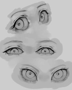 the eyes are drawn in different ways