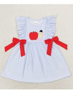 Baby Girls Pencil Back To School Dress - Little Baby Happy New Year Baby, Back To School Dress, School Shorts, Apple Dress, School Dress, Baby Skirt, Girl's Back, Short Summer Dresses