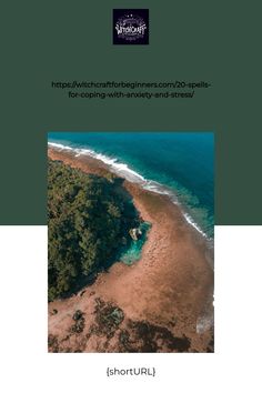 Aerial view of a coastline with clear blue water and green foliage. Witchcraft Practice, Pagan Practices, Solitary Witch, Witch Supplies, Micro Computer, Basic Witch, Psychic Protection, Daily Tarot