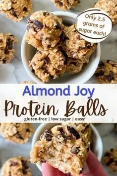 an image of almond joy protein balls