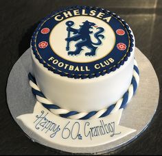 a birthday cake for chelsea football club