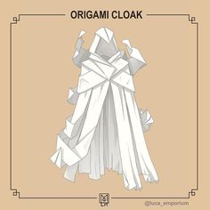 the origami cloak is made from folded paper