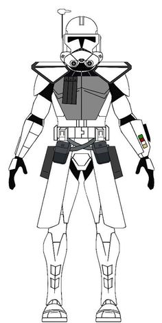 the clone trooper from star wars coloring pages