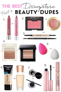 The Best Drugstore Makeup Dupes | Sharing some of my favorite drugstore makeup dupes for some of the most iconic high-end beauty products. #makeupdupes #beautyhacks #drugstoremakeup Diy Makeup Organizer, Mac Make Up, Make Up Diy, Haut Routine, Make Up Gold, Alat Makeup, Beauty Finds, Makeup Guide