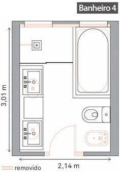 a bathroom floor plan with the measurements