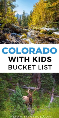 the colorado with kids bucket list