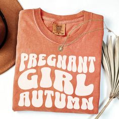 Pregnant Girl Autumn Shirt Comfort Colors Pregnancy T-shirt Gift for Expecting Fall Maternity Shirt Fall Pregnancy Tshirt Mommy to Be Shirt - Etsy Cotton Maternity T-shirt With Crew Neck, Maternity Wear Graphic Print Crew Neck T-shirt, Maternity Graphic Print Crew Neck T-shirt, Pink Soft-washed T-shirt For Fall, Maternity Graphic Tee With Letter Print, Maternity Cotton T-shirt With Graphic Print, Maternity Cotton T-shirt With Letter Print, Maternity Crew Neck T-shirt With Letter Print, Cotton Maternity T-shirt With Short Sleeves