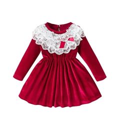 Size: 4Y Recommended age: 3-4 Years Bust: 60cm/23.62'' Length: 54cm/21.26'' Size: 5Y Recommended age: 4-5 Years Bust: 63cm/24.80'' Length: 58cm/22.83'' Size: 6Y Recommended age: 5-6 Years Bust: 66cm/25.98'' Length: 62cm/24.41'' Size: 7Y Recommended age: 6-7 Years Bust: 69cm/27.17'' Length: 66cm/25.98'' Features: FRUIT PRINT DESIGNThis dress outfit is us sleeveless style, and fruit strawberry print designs can let your sweetheart looks fashionable, also this design makes your baby like an elegant Princess Red Dress, Floral Print Party Dress, Toddler Princess Dress, Girls Long Sleeve Dresses, Velvet Dress Long, Long Sleeve Velvet Dress, Dresses Fall, Teen Girl Dresses, Girls Casual Dresses