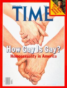 the cover of time magazine showing two people holding hands