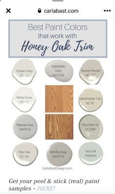 the best paint colors that work with honey cake tins on pinter's page