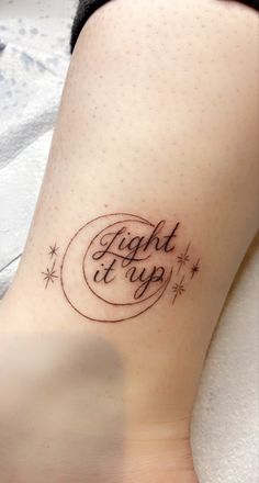 Bookish tattoo, ankle tattoo, small tattoo, moon tattoo, sarah J Maas., a house of earth and blood, crescent city Book Inspired Tattoos, Quote Tattoo Ideas, Book Tattoos, Bookish Tattoos, Universe Tattoo, Army Tattoos, Tattoo Cute