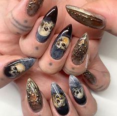 Fall Nail Art Ideas, Grunge Nails, 1 Tattoo, Fall Nail Art, Cute Nail Art, Nail Art Ideas, Fall Nail