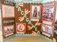 an open book with pictures and information about native americans