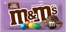 m & m's chocolate candies are on display