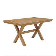 a wooden table sitting on top of a white background