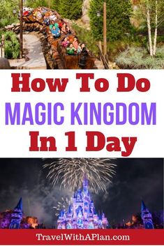 how to do magic kingdom in 1 day