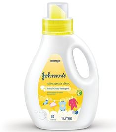 a bottle of john's ultra gentle clean laundry deterant on a white background