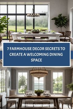 the 7 farmhouse house decor secrets to create a welcoming dining space