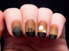 Y éste: | 25 tutoriales de arte en uñas gloriosamente geeks Star Wars Nail Art, Chalkboard Nails, Star Nail Designs, Nail Designs Pictures, Makeup Nails Designs, Best Nail Art Designs, Star Nails