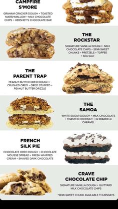 the different types of chocolate chip cookies