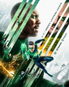 the green lantern movie poster with two men