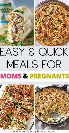 easy and quick meals for pregnant moms