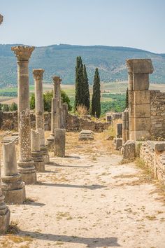 the ruins of an ancient roman city