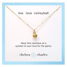 PRICES MAY VARY. Wear this dainty, minimalist necklace as a symbol of your love for volleyball Pendant necklace features a 14k gold plated volleyball charm (8mm) 16" 14k gold plated chain with spring-ring closure and logo at the clasp Each necklace is ready to gift on our luxe jewelry stationery; ideal for team gifts Designed by Chelsea Charles, a brand specializing in jewelry and accessories for the stylish athlete Wear this dainty, minimalist necklace as a symbol of your love for volleyball. P Softball Jewelry, Soccer Necklace, Volleyball Necklace, Softball Accessories, Softball Necklace, Baseball Necklace, Softball Gifts, Volleyball Gifts, Soccer Gifts