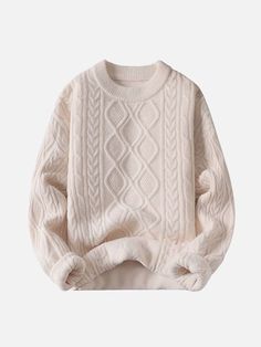 Large! Rory Cable Knit Sweater, Knitted White Sweater, Rory Gilmore Wishlist, Thrifting Sweaters, Christmas List Ideas Clothes, Birthday Wishlist Clothes, Cute Sweaters Aesthetic, Wish List Clothes, Rory Gilmore Clothes