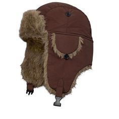 Winter is no match for our extra large fur trim hat that fits just snug enough to stay on but not enough to feel tight. The side flaps keep your ears warm no matter how low the temperature is. Brown Hats With Ear Flaps For Outdoor Activities, Brown Hats With Ear Flaps For Outdoors, Warm Brown Hat For Outdoor Activities, Warm Brown Hats For Outdoor Activities, Brown Outdoor Hats With Fleece Lining, Brown Hats With Ear Flaps For Cold Weather, Brown Ear Flaps Hat For Cold Weather, Brown Hat With Faux Fur Lining And Ear Flaps, Brown Hats With Faux Fur Lining And Ear Flaps