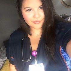 It's a Super Saturday for @ lulu.rn! Congrats to her on accepting an offer as a Registered Nurse AND she's looking radiant in the grace Exclusively at allheart scrubs she won in last month's giveaway.Share your look using #ahscrubsinaction Super Saturday, Registered Nurse, The Grace, Cross Necklace, Hoop Earrings, Instagram Photo