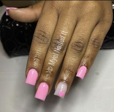 Plain Acrylic Nails, Acrylic Nail Designs Coffin, Long Coffin Nails, Colored Acrylic Nails, Girly Acrylic Nails, Cute Acrylic Nail Designs, French Tip Acrylic Nails, Simple Acrylic Nails, Short Square Acrylic Nails