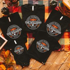 Matching Family T Shirts, Black Onesie, Turkey Shirts, Family Coloring, Thanksgiving Family, Family Thanksgiving, Family Event, Thanksgiving Shirts, Fall Family